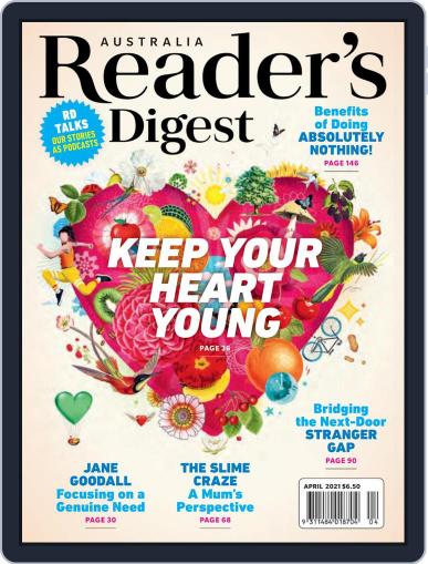 Readers Digest Australia April 1st, 2021 Digital Back Issue Cover