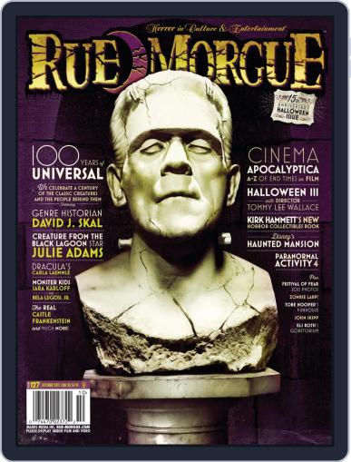 RUE MORGUE October 1st, 2012 Digital Back Issue Cover