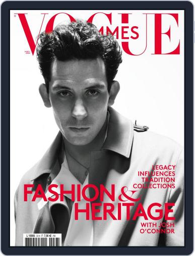 Vogue hommes English Version April 1st, 2021 Digital Back Issue Cover