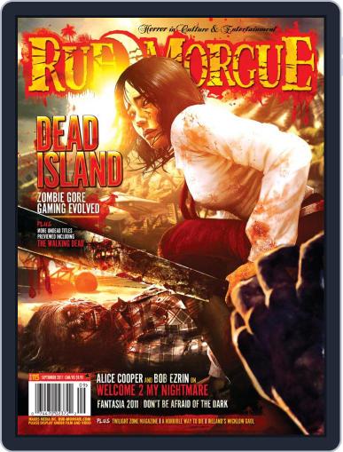 RUE MORGUE September 1st, 2011 Digital Back Issue Cover