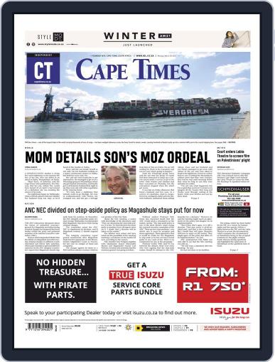 Cape Times March 29th, 2021 Digital Back Issue Cover