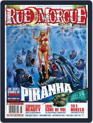 RUE MORGUE August 1st, 2010 Digital Back Issue Cover