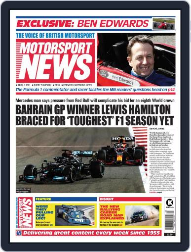 Motorsport News April 1st, 2021 Digital Back Issue Cover