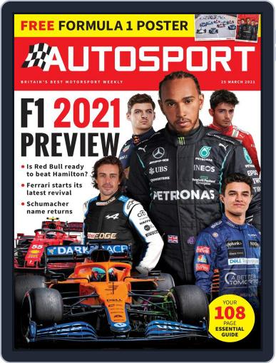 Autosport March 25th, 2021 Digital Back Issue Cover