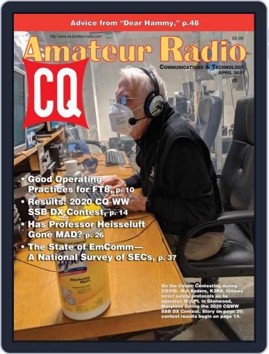 CQ Amateur Radio April 1st, 2021 Digital Back Issue Cover