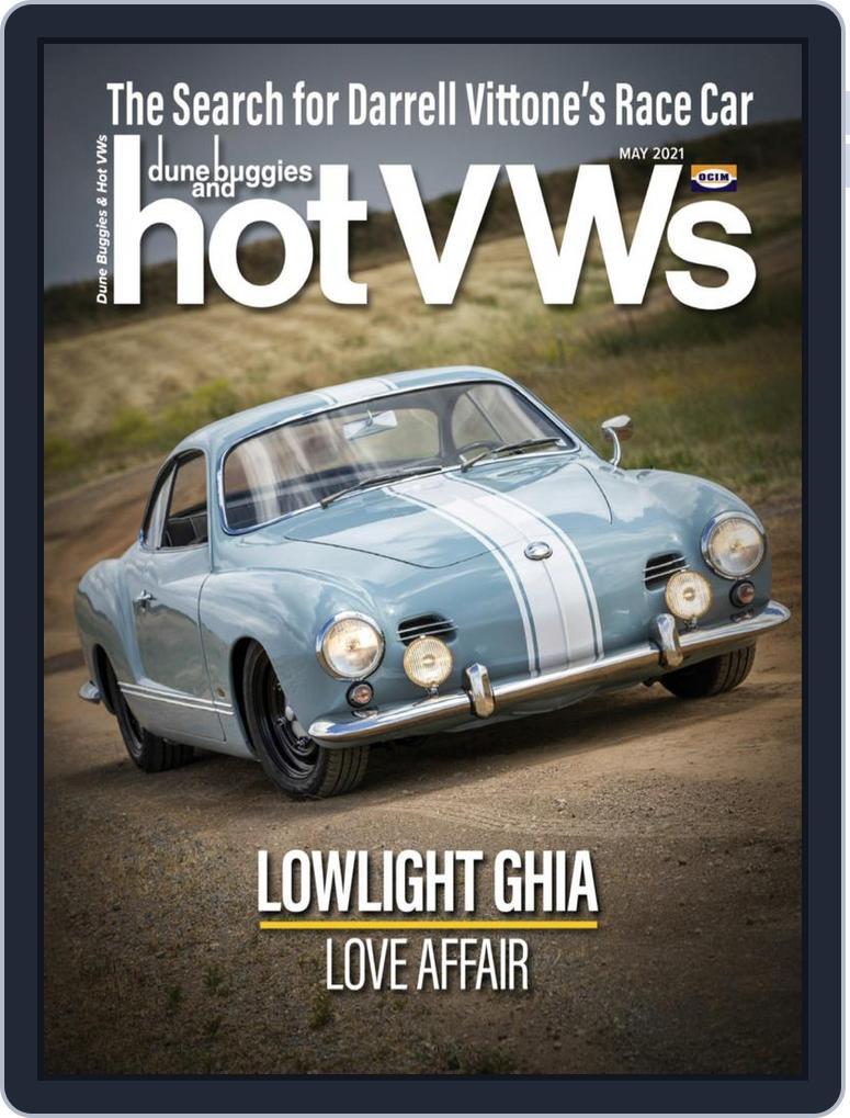 dune buggies and hotVWs May 1st, 2021 Digital Back Issue Cover