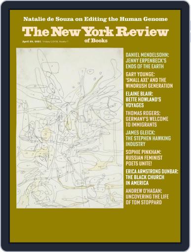 The New York Review of Books April 29th, 2021 Digital Back Issue Cover