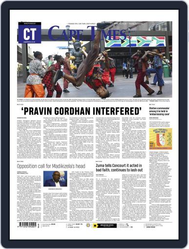 Cape Times April 15th, 2021 Digital Back Issue Cover