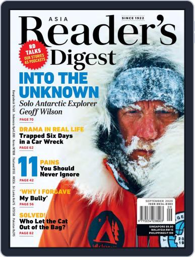 Reader’s Digest Asia (English Edition) September 1st, 2020 Digital Back Issue Cover