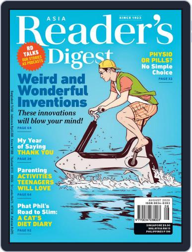 Reader’s Digest Asia (English Edition) August 1st, 2020 Digital Back Issue Cover