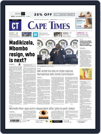 Cape Times April 29th, 2021 Digital Back Issue Cover