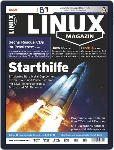Linux Magazin germany June 1st, 2021 Digital Back Issue Cover