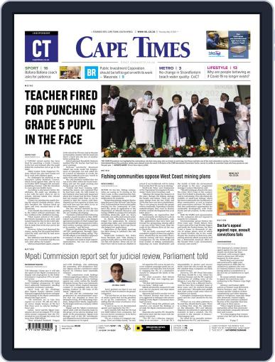 Cape Times May 13th, 2021 Digital Back Issue Cover