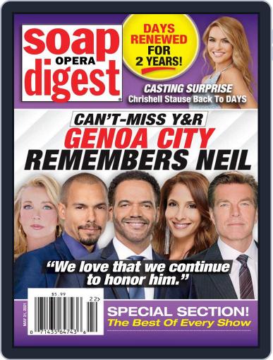 Soap Opera Digest May 31st, 2021 Digital Back Issue Cover