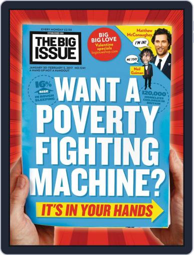 The Big Issue United Kingdom January 30th, 2017 Digital Back Issue Cover