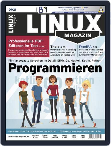 Linux Magazin germany July 1st, 2021 Digital Back Issue Cover