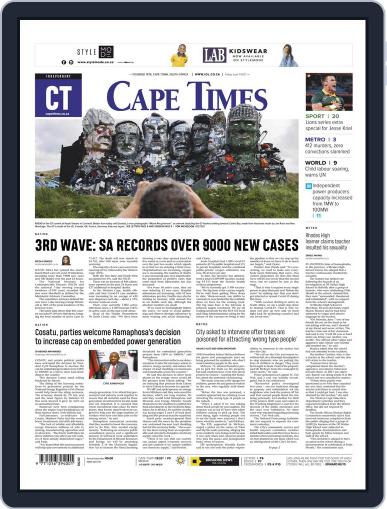 Cape Times June 11th, 2021 Digital Back Issue Cover
