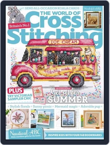 The World of Cross Stitching August 1st, 2021 Digital Back Issue Cover