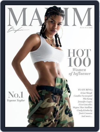 Maxim July 1st, 2021 Digital Back Issue Cover
