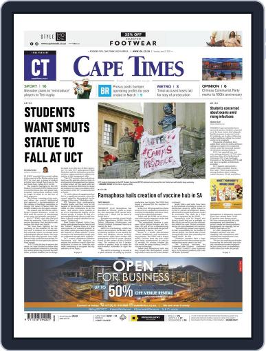 Cape Times June 22nd, 2021 Digital Back Issue Cover
