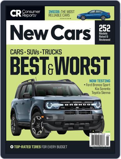 Consumer Reports New Cars June 1st, 2021 Digital Back Issue Cover