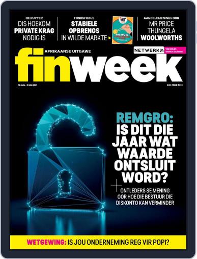 Finweek - Afrikaans June 25th, 2021 Digital Back Issue Cover