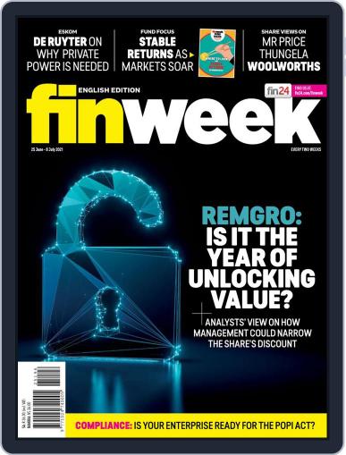 Finweek - English June 25th, 2021 Digital Back Issue Cover