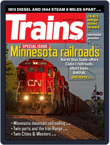 Trains (Digital) August 1st, 2021 Issue Cover