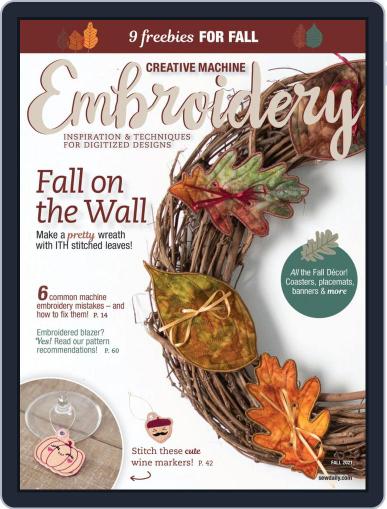 CREATIVE MACHINE EMBROIDERY June 1st, 2021 Digital Back Issue Cover