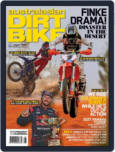 Australasian Dirt Bike August 1st, 2021 Digital Back Issue Cover