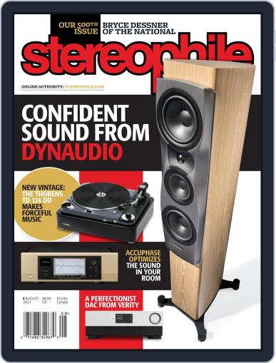 Stereophile August 1st, 2021 Digital Back Issue Cover