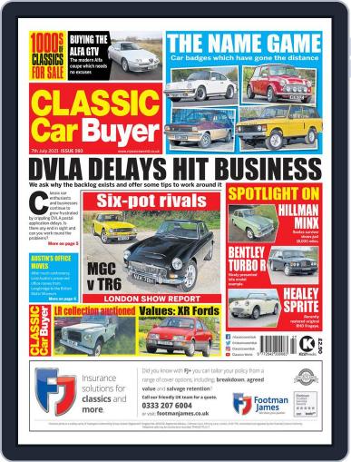 Classic Car Buyer July 7th, 2021 Digital Back Issue Cover