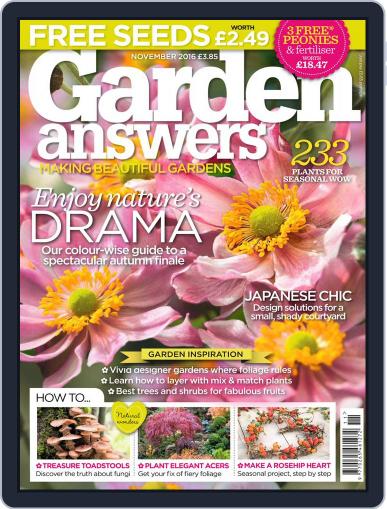 Garden Answers November 1st, 2016 Digital Back Issue Cover