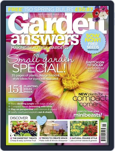 Garden Answers September 1st, 2015 Digital Back Issue Cover