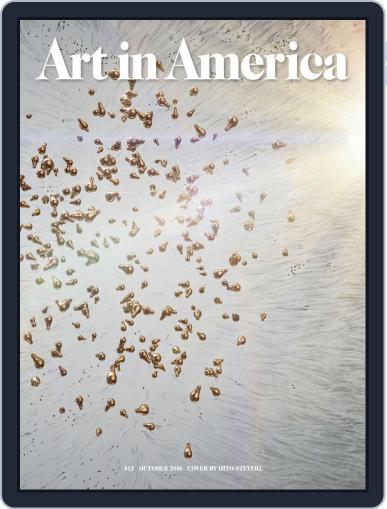 Art in America October 1st, 2016 Digital Back Issue Cover