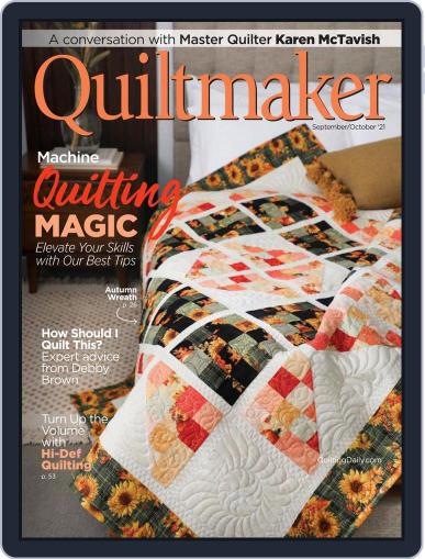 QUILTMAKER September 1st, 2021 Digital Back Issue Cover