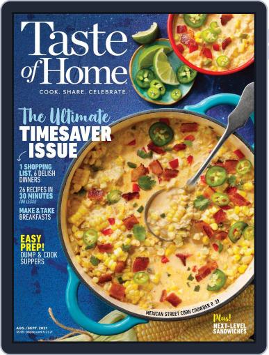 Taste of Home August 1st, 2021 Digital Back Issue Cover