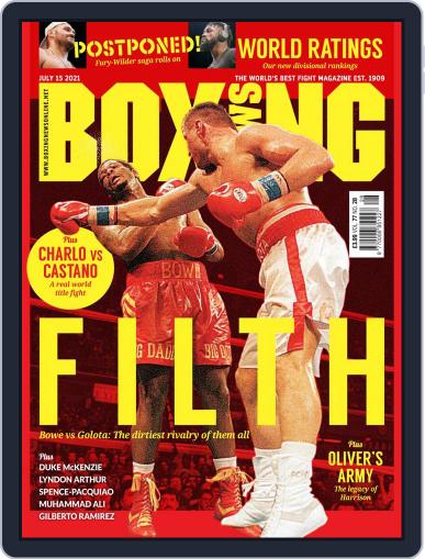 Boxing News July 15th, 2021 Digital Back Issue Cover