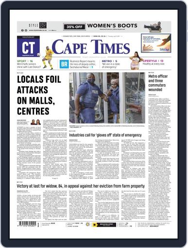 Cape Times July 15th, 2021 Digital Back Issue Cover