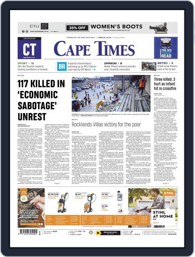 Cape Times July 16th, 2021 Digital Back Issue Cover