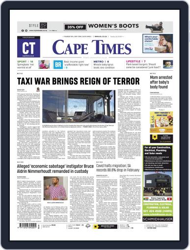 Cape Times July 20th, 2021 Digital Back Issue Cover