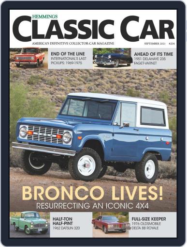 Hemmings Classic Car September 1st, 2021 Digital Back Issue Cover