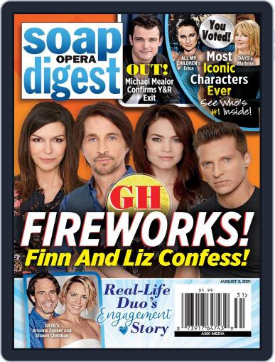 Soap Opera Digest August 2nd, 2021 Digital Back Issue Cover