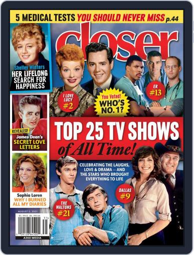 Closer Weekly August 2nd, 2021 Digital Back Issue Cover