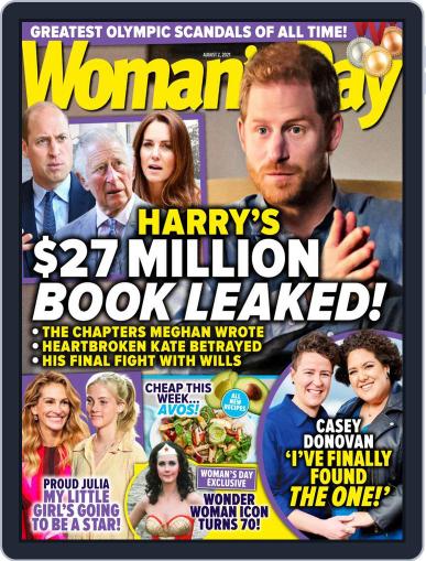 Woman's Day Australia August 2nd, 2021 Digital Back Issue Cover