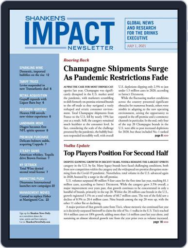 Shanken's Impact Newsletter (Digital) July 1st, 2021 Issue Cover