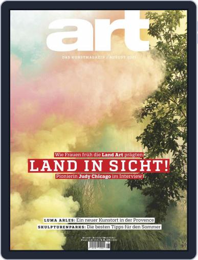 art Magazin August 1st, 2021 Digital Back Issue Cover