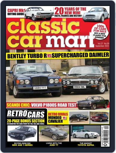 Classic Car Mart September 1st, 2021 Digital Back Issue Cover