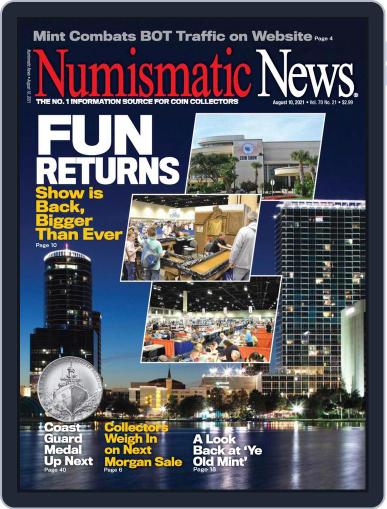 Numismatic News August 10th, 2021 Digital Back Issue Cover