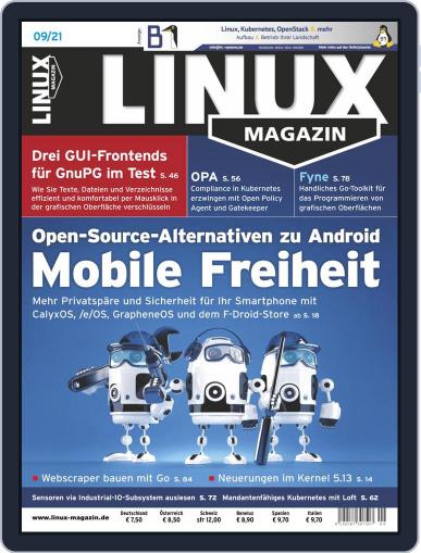 Linux Magazin germany September 1st, 2021 Digital Back Issue Cover